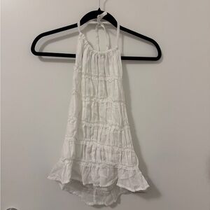 ASOS White Gathered Top + Matching Skirt